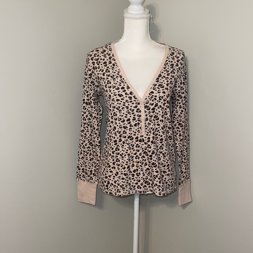 Cheetah print sleep top